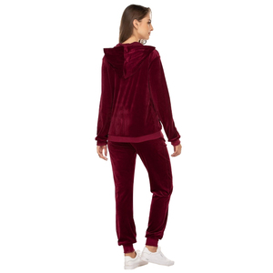 2026 New Streetwear Style Women <b>Velvet</b> breathable <b>Tracksuits</b> Hot Selling Velour Two Piece <b>Velvet</b> <b>Tracksuit</b> Set For Outdoor Wear - Product Image 2