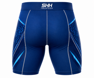Custom Men <b>Compression</b> Shorts White Gold Sports Base Layer Gym Running Fitness Training Tights OEM Private Label Manufacturer - Product Image 2