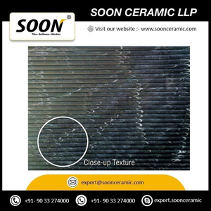 SOON CERAMIC LLP - Losa Grande de Calcita Negra Magnética Acanalada 2, Pulida, Moderna, Ecológica, Modelo 3D para Pared de Sala de Estar - Product Image 4