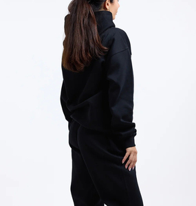 Sweat-shirt polaire à capuche pour femme, personnalisable avec logo, vente en gros, manches longues, épaules tombantes, respirant, coupe oversize, 100% Stonewashed - Product Image 2