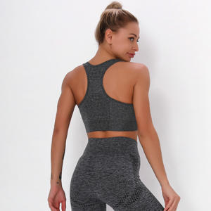 Sujetador Deportivo Ajustable Sin Costuras para Mujer, con Compresión Elástica Suave y Estampado, para Adultas Activas - Product Image 5