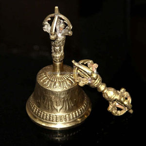 Campana Ghanta de Latón Fundido de Alta Densidad – Campana Ritual Tibetana de Gran Peso para Templos y Objetos Sagrados al por Mayor - Product Image 2