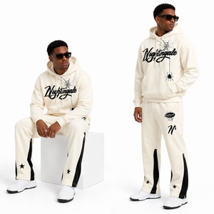 Conjunto Deportivo Personalizado con Logotipo, Sudadera con Cierre y Pantalones Deportivos de Algodón, Estilo Urbano para Invierno - Product Image 5