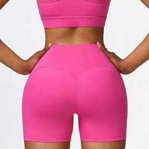 Trendy High Waist Biker <b>Shorts</b> For Women Stretch Fabric Fitness <b>Shorts</b> Ideal For Gym Workout Running Yoga - Product Image 2