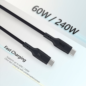 Tian Dian 2026 Type-C 60W Fast Charging <b>Cable</b> Tinned Copper Pure Copper Braid PVC Jacket 1M RoHS/FCC Mobile Phone Computer - Product Image 2