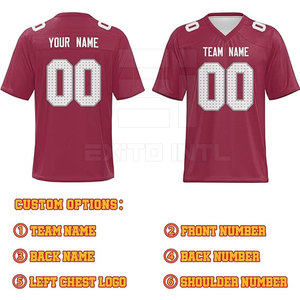 Custom Anti-UV Polyester <b>Men's</b> Short Sleeve Sports Jersey with Team Name Number Sublimation Printed Breathable Football - Product Image 3