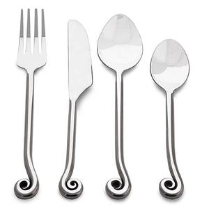 Juego de cubertería y tenedores de cucharas chapadas en oro, con mango de cerámica de color rosa, diseño para el hogar, Hotel y restaurante - Product Image 3