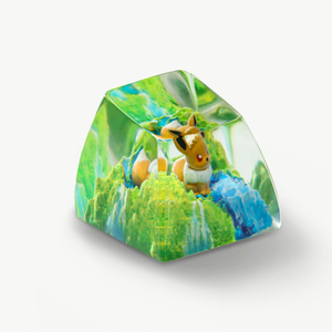 Keycaps Artisanat Forêt Mystique, Keycaps Artisanat Personnalisé, Keycaps Anime Mignons, Keycaps Verts, Ensemble de Keycaps, Keycaps en Bois - Product Image 2