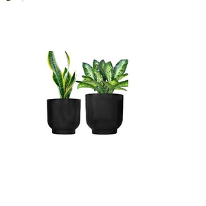 Pot de fleurs en métal galvanisé de haute qualité, exportateur en gros d'Inde, nouveau design, jardinière en métal faite à la main - Product Image 3