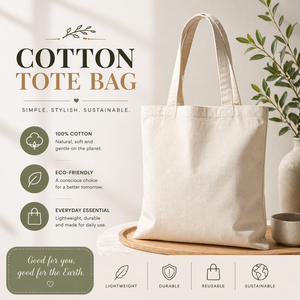 Custom Organic Muslin Cotton Tote Bag Eco-Friendly Biodegradable Handbag for Grocery Shopping Blank Logo Promotional Gift - Product Image 6