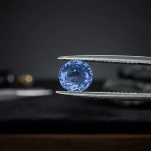 No Heat Natural Blue Sapphire 1.50CT Round Cut Loose Precious Faceted Gemstone Wholesale From Ceylon For Jewellery Making - Product Image 1