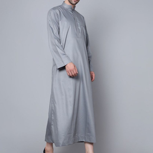 Túnica Musulmana Informal Personalizada de Alta Calidad para Hombre, Transpirable, de Poliéster, Larga hasta el Suelo, de Manga Larga, para Todas las Temporadas - Product Image 3