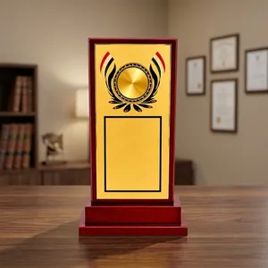 Placa de Trofeo de Madera Personalizable, Premio Conmemorativo de Madera Premium para Logros Deportivos, Escolares, Corporativos y Eventos de Reconocimiento - Product Image 5