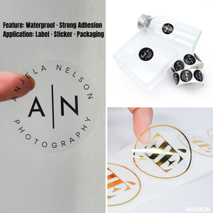 Etiqueta Adhesiva con Logotipo Personalizado, Impresión Digital en Vinilo para Vasos, Cajas, Empaques y Marca - Product Image 4