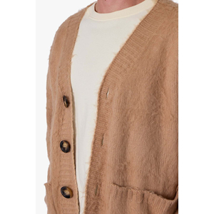 Pull tricoté à rayures blanches pour hommes, manches longues, coupe régulière, vêtements d'automne - Product Image 6
