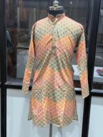 Kurta de luxe à imprimé numérique, broderie et sequins, la plus vendue, pour occasions festives, décontractées et de soirée, disponible à un bon prix