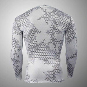 Rashguard de manga larga de compresión de alta calidad, tela de Spandex de secado rápido, logotipo personalizado, impresión sublimada para uso en gimnasio MMA - Product Image 2