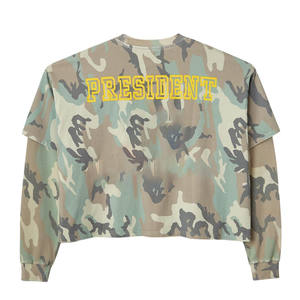 Custom Men T <b>Shirts</b> Blank Double Layer Sleeve Tee <b>Shirt</b> Unisex Double Layer Long Sleeve <b>Patchwork</b> Men's T-<b>shirts</b> - Product Image 2