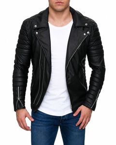 Chaqueta de Moto Unisex de Cuero PU, Corte Holgado, Transpirable, con Cierre de Cremallera, Cuello Alto, Color Sólido, Manga Regular, Estilo Urbano para Invierno - Product Image 5