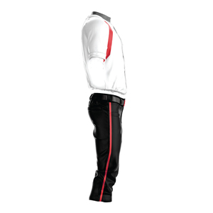 Ensemble d'uniformes de baseball professionnels personnalisables avec logo, nom et numéro – Maillot et pantalon à fermeture boutonnée, durables, respirants, séchage rapide, protection UV - Product Image 3