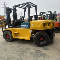 Montacargas Diésel Komatsu FD70 Usado de 7 Toneladas, Motor Original Japonés, Montacargas de Servicio Pesado para Manejo de Carga en Almacenes