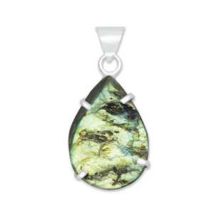 Natural Raw Pendant <b>Necklace</b> <b>Silver</b> Plated <b>Necklace</b> Birthstones Jewelry Raw Labradorite Crystal Trendy Unisex Pendant <b>Necklace</b> - Product Image 4