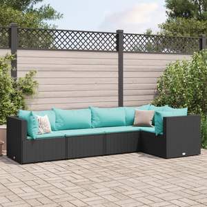 Conjunto de Muebles de Patio Negros con Conjuntos de Jardín Azul Agua - Product Image 1