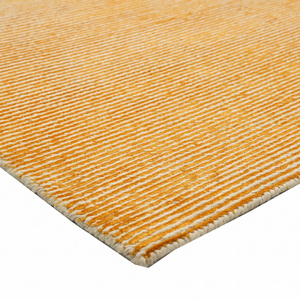 พรมขนสัตว์สีเหลืองมัสตาร์ด DECORDEC ลายเรียบแบบมีเท็กซ์เจอร์ เป็นมิตรกับสิ่งแวดล้อม กันลื่น สไตล์มินิมอล สำหรับห้องนั่งเล่นและห้องนอน - Product Image 6