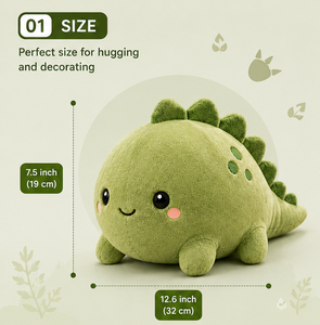 Peluche de Dinosaurio Suave, Adorable Muñeco de Peluche, Juguete de Peluche Kawaii, Almohada de Dinosaurio, Regalo para Niños, Decoración de Cuarto Infantil - Product Image 2