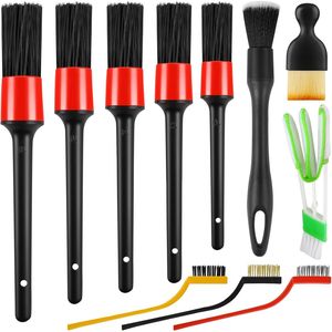 Juego de 13 Cepillos Ultra Suaves y Anti-Rayaduras para Detallado de Autos, Kit de Cepillos para Lavado Interior de Vehículos - Product Image 3