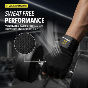 Gants de sport pour hommes et femmes avec support de poignet, accessoires pour la musculation, l'entraînement, le cyclisme, les gants de vélo - Product Image 6