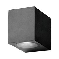 Lámpara de Pared Exterior Cilíndrica de Plástico GU10 IP44, Luz Blanca Cálida, con Nuevo Diseño