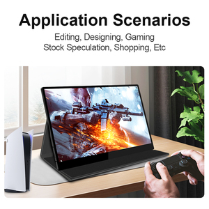 Écran d'extension mobile Surface et Smart Portable placé sur le bureau 15.6 ''prend en charge les jeux PS4,XBO <span class=keywords><strong>ONE</strong></span>,Switch, NS - Product Image 3