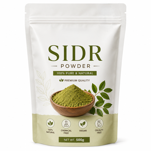 Polvo de Hoja de Sidr de la Mejor Calidad, 500g, 100% Natural y Puro, Grado Cosmético, Proveedor de Polvo de Sidr a Granel de la India - Product Image 1
