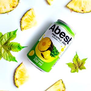 Bebida de jugo de piña, bebida de jugo vietnamita con piña enlatada en latas de jugo de frutas de 330ml en etiquetas privadas OEM ODM de Vietnam - Product Image 1