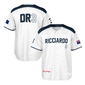 Camiseta de béisbol y softbol sublimada personalizada de primera calidad, ropa deportiva transpirable con diseño de botones completos para hombres y mujeres - Product Image 4