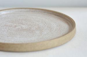 Plato de cerámica japonés hecho a mano, redondo, para bistec occidental y sushi, plato de cerámica para restaurante con elegante diseño de UO - Product Image 6