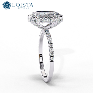 High Quality Solid Gold 14K/18K IGI Certified CVD <b>Cushion</b> Cut Lab Grown Diamond Solitaire Ring Unisex Wedding - Product Image 3