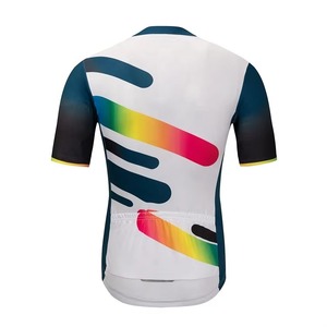 เสื้อปั่นจักรยานเด็ก แห้งเร็ว ระบายอากาศได้ดี แขนสั้น พิมพ์ลาย ชุดทีม ชุดกีฬาแบบกำหนดเอง - Product Image 2