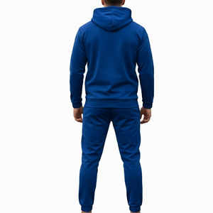 Custom High Quality 100% Cotton Embroidered Patch Logo <b>Tracksuit</b> Set Vintage Style Sweatpants And Hoodie <b>Tracksuit</b> - Product Image 2