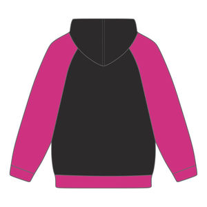 Sweat à capuche à manches raglan Delta Psi Rho Sorority, noir, 80 % coton, 20 % polyester, Filling the Voids Greek Life, vêtement décontracté - Product Image 3