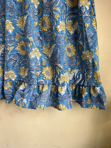 Blusa Informal de Algodón Estampada a Mano para Mujer, Blusa de Verano Hecha a Mano con Mangas de Tirantes Bordadas, Tejida para Fiestas - Product Image 5