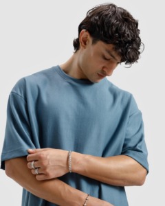 Sweat-shirt homme en molleton de coton lourd, coupe oversize, épaules tombantes, imprimé brodé, style streetwear décontracté - Product Image 6
