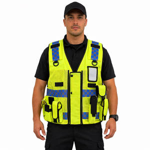 Gilet de sécurité réfléchissant haute visibilité personnalisé ODM, imperméable, coloré, avec réflecteur en treillis - Product Image 1