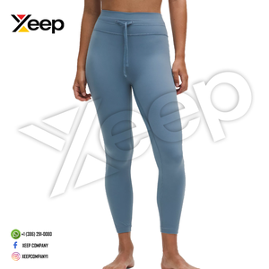 Leggings de Yoga de Cintura Alta con Cordón Ajustable XC-WL-06, Elásticos, Suaves como la Mantequilla, Transpirables, para Entrenamiento, Ligeros, de Secado Rápido - Product Image 1
