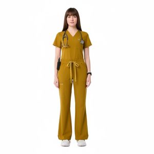 Wholesale Supplier Custom Nurse Scrubs <b>Set</b> Breathable Soft Medical Uniform Comfortable Hospital Workwear Scrub Suit OEM - Product Image 5