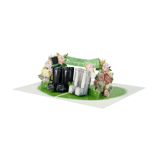 Tarjeta de Invitación de Boda 3D Pop-Up Hecha a Mano con Diseño de Botas Vaqueras, Temática Rústica, Tarjeta de Felicitación, Regalo, Venta al Por Mayor - Product Image 3