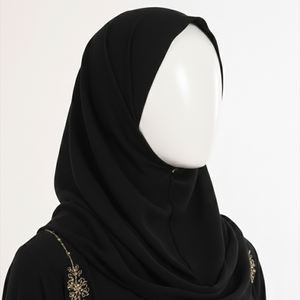 ชุดอาบายะห์ทรงร่มปักลายผีเสื้อแบบธรรมชาติหรูหราสำหรับเทศกาลอีดอัลอัฎฮา รุ่นใหม่จากโรงงานผู้ผลิต (OEM) ผ้าชีฟองสำหรับผู้หญิง สไตล์เรียบร้อย - Product Image 6