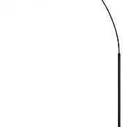 Lampe sur pied contemporaine avec abat-jour en tissu et interrupteur au pied pour chambre à coucher - Product Image 2