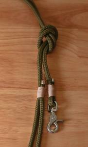 Laisse en corde Olive personnalisée pour petits chiens - Product Image 2